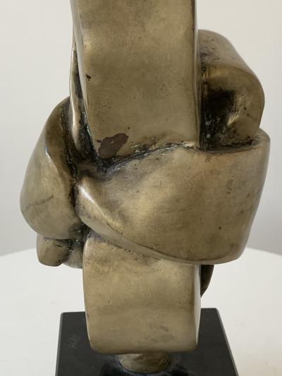 Folded Knot Abstract Bronze Sculpture