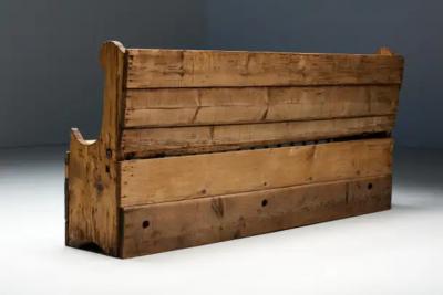 Folk Art Bench Haute Savoie France 19th Century