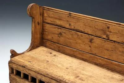 Folk Art Bench Haute Savoie France 19th Century