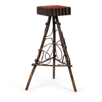 Folk Art Bent Wood Stand