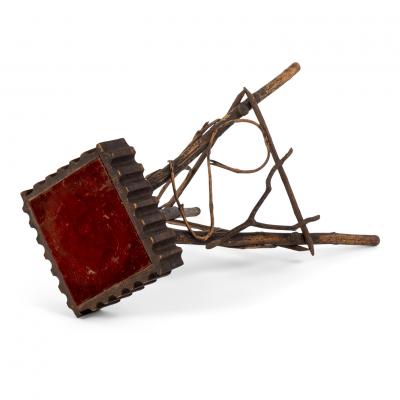 Folk Art Bent Wood Stand
