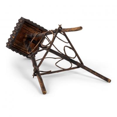 Folk Art Bent Wood Stand
