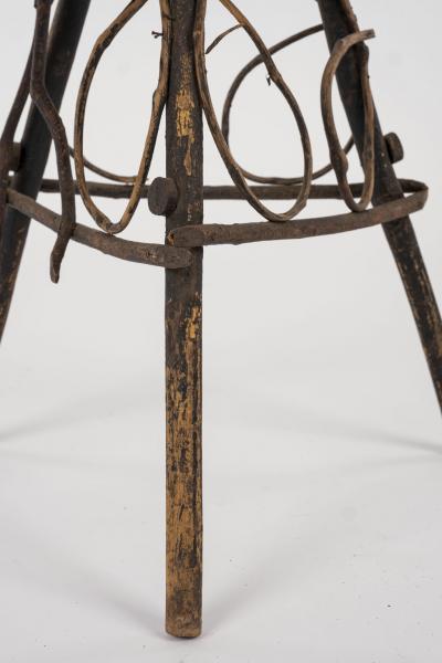 Folk Art Bent Wood Stand