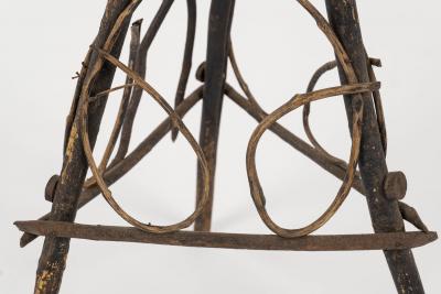 Folk Art Bent Wood Stand