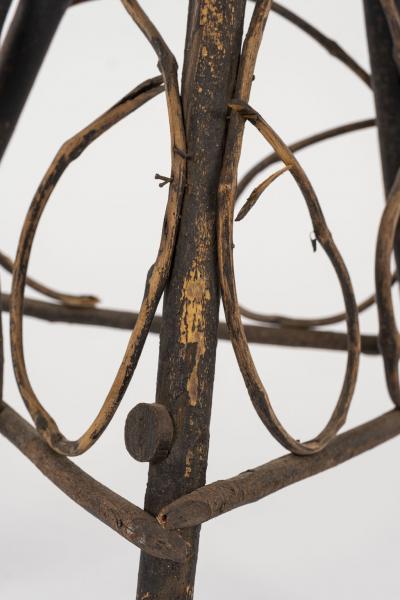 Folk Art Bent Wood Stand