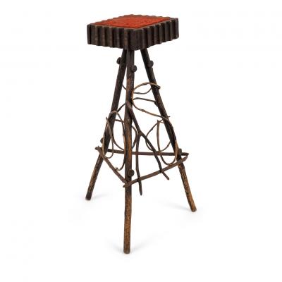 Folk Art Bent Wood Stand