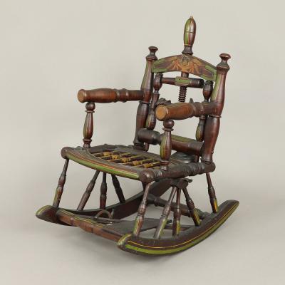Folk Art Childs Rocker