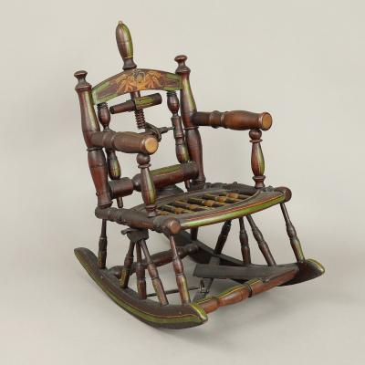 Folk Art Childs Rocker
