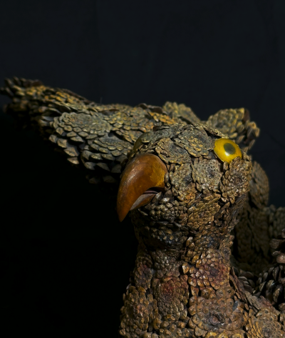 Folk Art Eagle Urn Sculpture