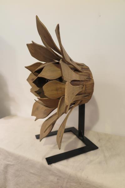 Folk Art Flower Sculpture