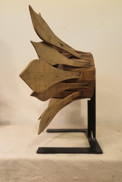 Folk Art Flower Sculpture