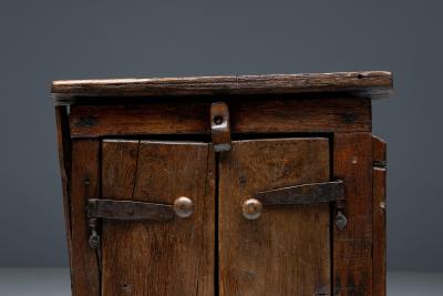 Folk Art Monoxylite Cabinet Denmark 19th Century