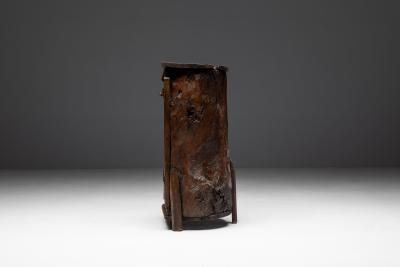 Folk Art Monoxylite Cabinet Denmark 19th Century