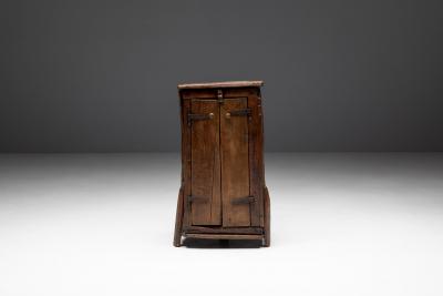 Folk Art Monoxylite Cabinet Denmark 19th Century