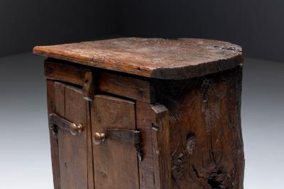 Folk Art Monoxylite Cabinet Denmark 19th Century