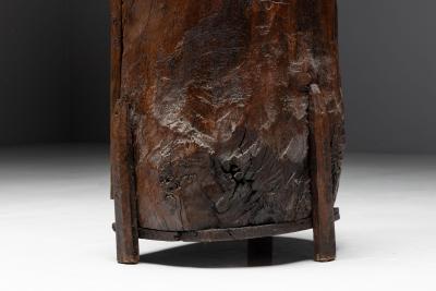 Folk Art Monoxylite Cabinet Denmark 19th Century