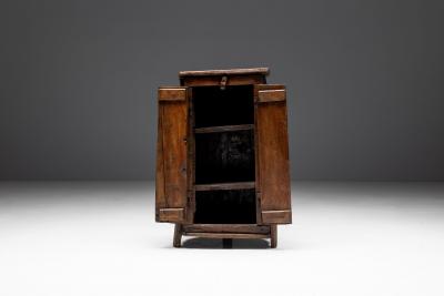 Folk Art Monoxylite Cabinet Denmark 19th Century