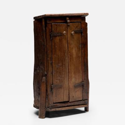 Folk Art Monoxylite Cabinet Denmark 19th Century