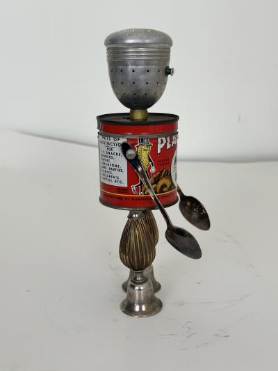 Folk Art Robot Mixed Nuts signed
