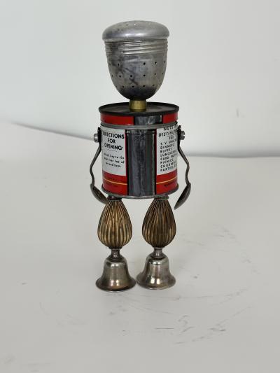 Folk Art Robot Mixed Nuts signed