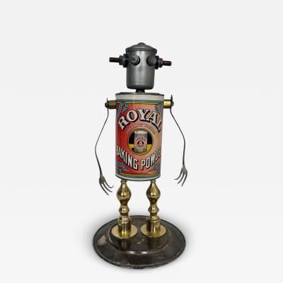 Folk Art Robot Royal Baking Powder signed