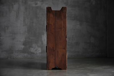 Folk Art Rustic Chestnut Cabinet France 1800s