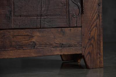 Folk Art Rustic Chestnut Cabinet France 1800s