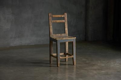 Folk Art Wooden Chair France 19th Century