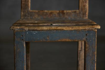 Folk Art Wooden Chair France 19th Century