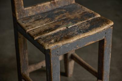 Folk Art Wooden Chair France 19th Century