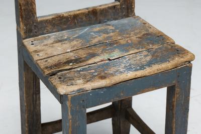 Folk Art Wooden Chair France 19th Century