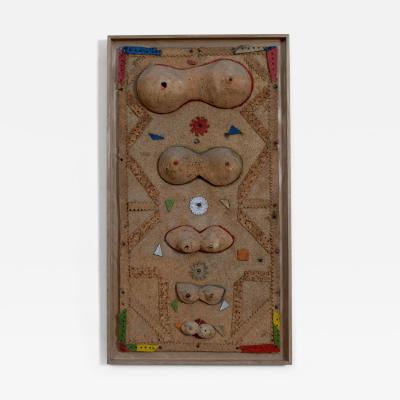 Folk art cork artwork 