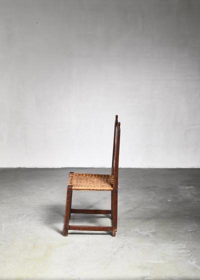 Folk art side chair Sweden 18th 19th century