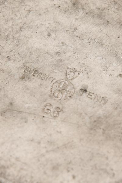 Folke Arstr m Rare Vase in Pewter by Folke Arstr m 1933