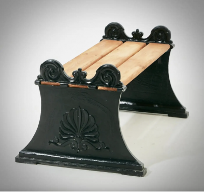 Folke Bensow Cast iron bench by Folke Bensow