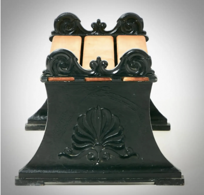 Folke Bensow Cast iron bench by Folke Bensow