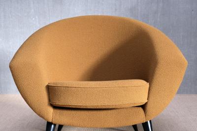 Folke Jansson Folke Jansson Tellus Armchair in Ocre Wool Boucl SM Wincrantz Sweden 1950s