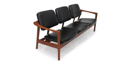 Folke Ohlsson Folke Ohlsson Ascot Teak Frame Sofa in Black