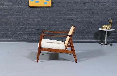 Folke Ohlsson Folke Ohlsson Cane Tweed Lounge Chair for Dux