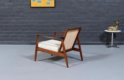 Folke Ohlsson Folke Ohlsson Cane Tweed Lounge Chair for Dux