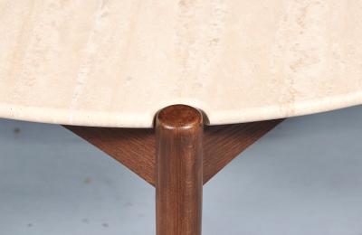 Folke Ohlsson Folke Ohlsson Model 1304 T Roman Travertine Top Coffee Table for Dux