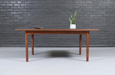 Folke Ohlsson Folke Ohlsson Model 452 Expanding Walnut Dining Table for Dux