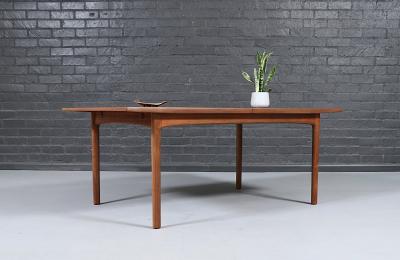 Folke Ohlsson Folke Ohlsson Model 452 Expanding Walnut Dining Table for Dux