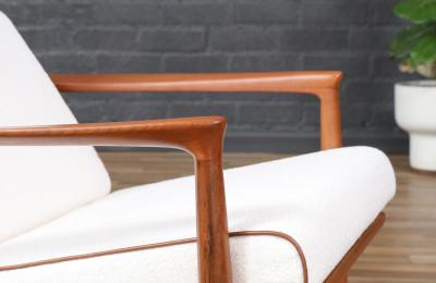 Folke Ohlsson Folke Ohlsson Model 71 C Teak Lounge Chair w Ottoman for Dux