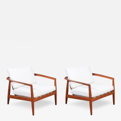 Folke Ohlsson Folke Ohlsson Model 72 C Teak Lounge Chairs for Dux