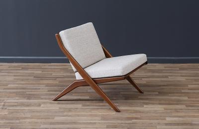 Folke Ohlsson Folke Ohlsson Scissor Sculptural Lounge Chair for Dux