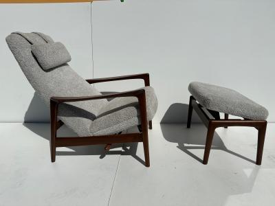 Folke Ohlsson Set of Folke Ohlsson Reclining Lounge Chairs