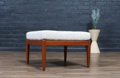 Folke Ohlsson Swedish Modern Teak Stool by Folke Ohlsson for Dux