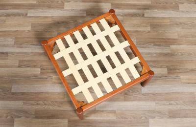 Folke Ohlsson Swedish Modern Teak Stool by Folke Ohlsson for Dux