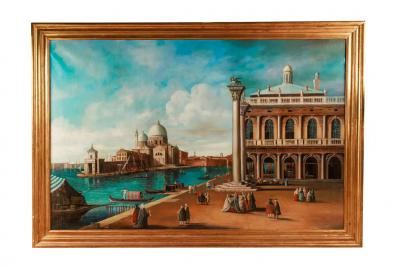 Follower of Giovanni Antonio Canal Called Canaletto A Monumental Painting
